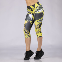 Спортен дамски клин 7/8 MOTO YELLOW Спортен дамски клин 7/8 MOTO YELLOW