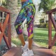 Спортен дамски клин 7/8 Colorful 13699