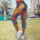 Спортен дамски клин 7/8 Colorful 13700