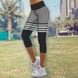 Спортен дамски клин 7/8 gray and black 13807 Спортен дамски клин 7/8 gray and black 13807