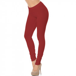 Трикотажен спортен дамски клин червен