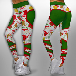 Коледен дамски спортен клин с повдигащ и стягащ ефект 9332