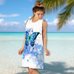 Лятна дамска рокля Blue Butterfly Лятна дамска рокля Blue Butterfly
