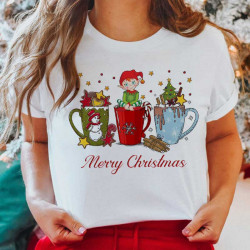 Купи 2 тениски, вземи 3та подарък COOL с Коледна щампа 10873