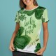 Уникална дамска тениска с авторски 3D дизайн Lucky in love