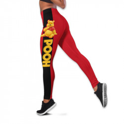 Ефектен дамски спортен клин с принт Pooh 8925