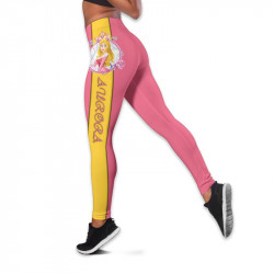 Ефектен дамски спортен клин с принт Aurora 8939