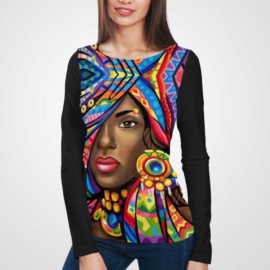 3D дамска блуза принт # 7279