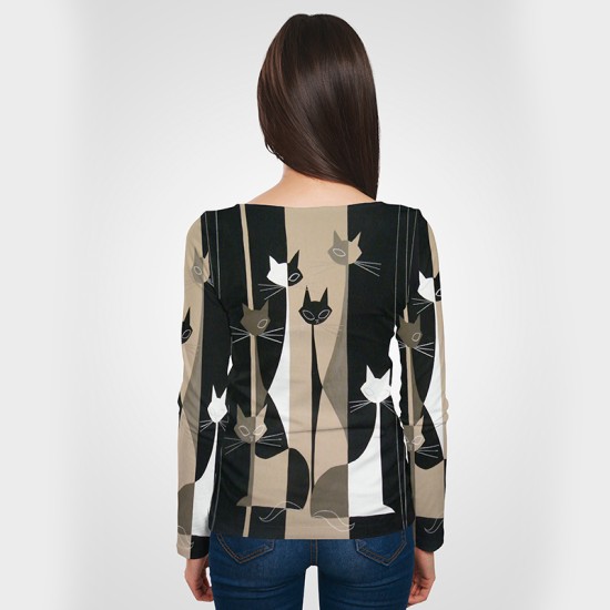 3D дамска блуза принт # 7264