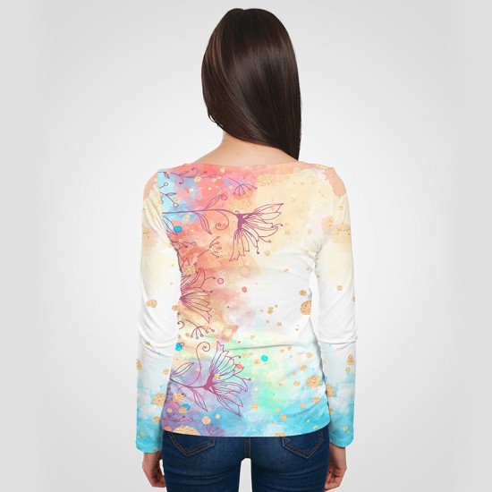 3D дамска блуза принт # 7294