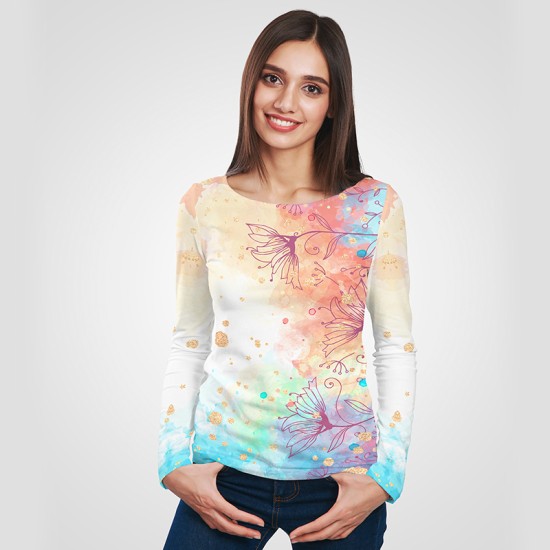 3D дамска блуза принт # 7294