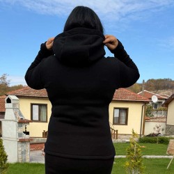 Български зимен спортен екип в черно Български зимен спортен екип в черно