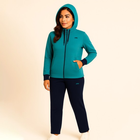 Дамски спортен екип Корин в цвят петрол