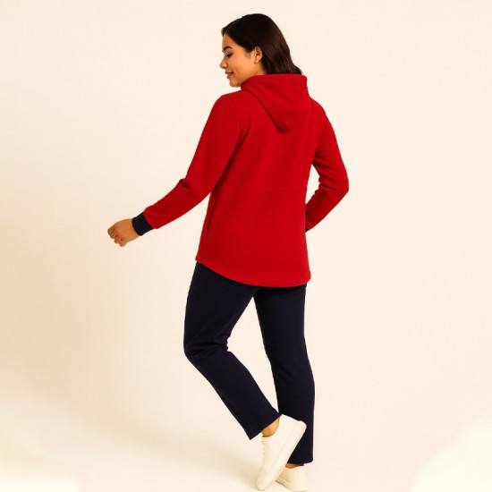 Дамски спортен екип Корин в червен цвят