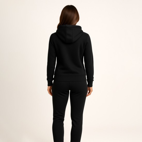 Дамски спортен екип Фльор в черен цвят