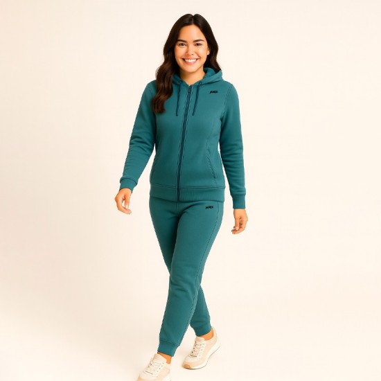 Дамски спортен екип Фльор в цвят петрол