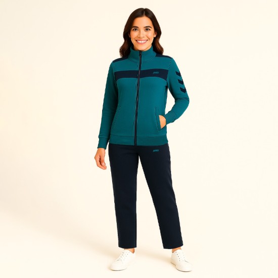 Дамски спортен екип Жана в цвят петрол