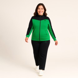 Дамски спортен екип Аксиния с зелено