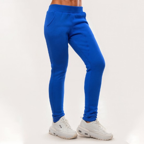 Спортно ватирано дамско долнище в синьо Спортно ватирано дамско долнище в синьо