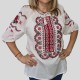 Дамска блуза с бродирана шевица и 3/4 ръкав 13410