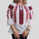 Дамска блуза с бродирана шевица и 3/4 ръкав 13421
