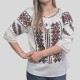 Дамска блуза с бродирана шевица и 3/4 ръкав 13425