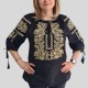 Дамска блуза с бродирана шевица и 3/4 ръкав 13696