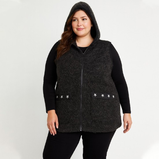 Дамски елек Алисия в черен цвят