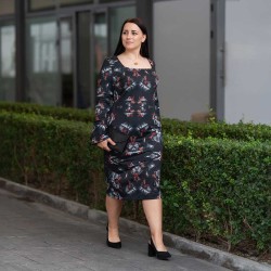 Кокетна дамска рокля Микаела Кокетна дамска рокля Микаела