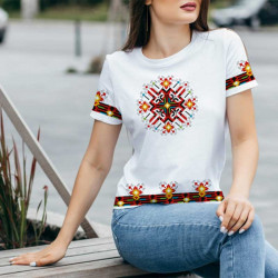 Дамска тениска 3D принт Български шевици 11355 Дамска тениска 3D принт Български шевици 11355