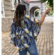 Туника тип пончо с подплата Космос