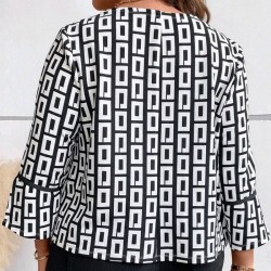 Дамско преходно яке с цветен принт Melisa