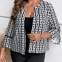 Дамско преходно яке с цветен принт Melisa