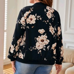 Дамско преходно яке с цветен принт Бернис