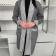 Стилна дамска жилетка Лили в сив цвят