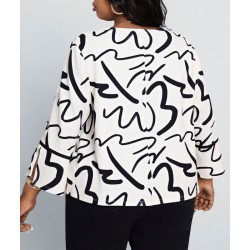 Дамско преходно яке с цветен принт Аврора