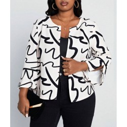 Дамско преходно яке с цветен принт Аврора