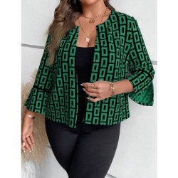 Дамско преходно яке с цветен принт Eliana