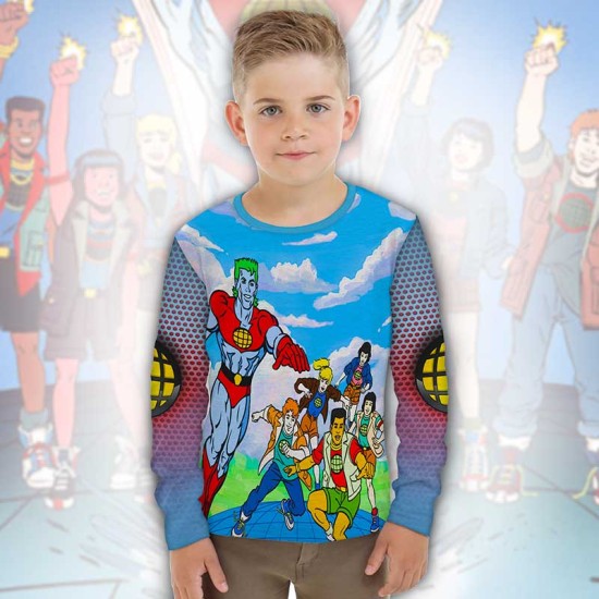 Детска блуза за момче Капитан Планета 1