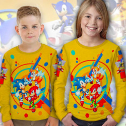 Детска блуза за момче Соник жълт