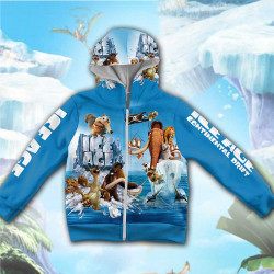 3D Детски суитшърт за момиче и момче Ледена епоха 3D Детски суитшърт за момиче и момче Ледена епоха