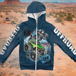 3D Детски суитшърт за момче Offroad 13097 3D Детски суитшърт за момче Offroad 13097