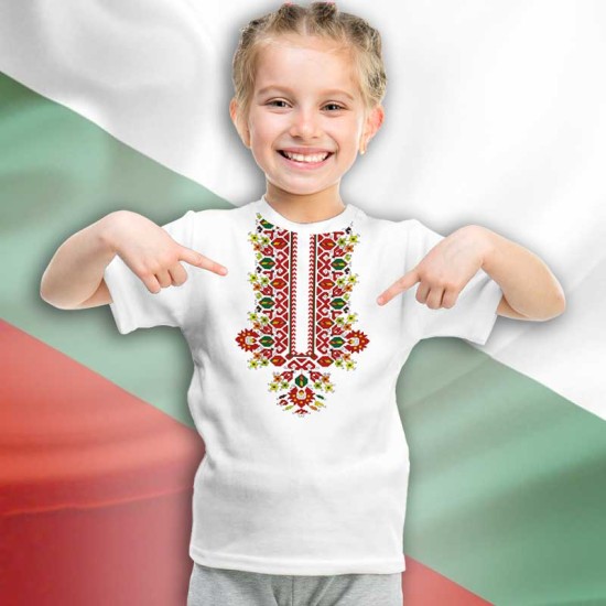 Детска тениска с народни мотиви 11294