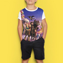 Детска тениска с принт Dracons