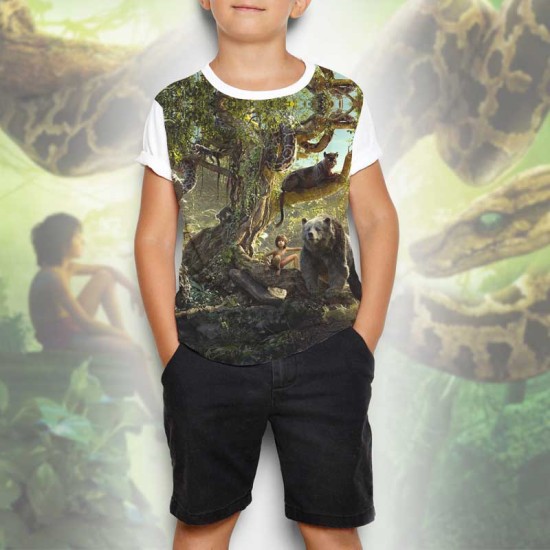 Детска тениска с принт Книга за джунглата