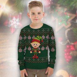 Детска блуза с коледни мотиви 9408