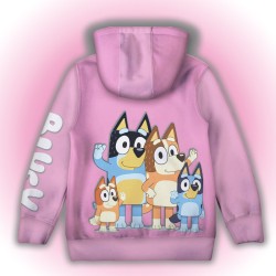 3D Детски суитшърт за момиче Bluey 13985 3D Детски суитшърт за момиче Bluey 13985