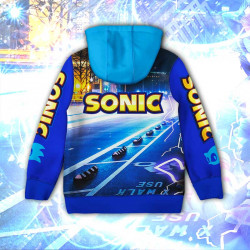 3D Детски суитшърт за момиче и момче Соник 10594