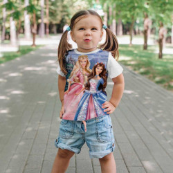 Детска тениска с принт Барби 10611