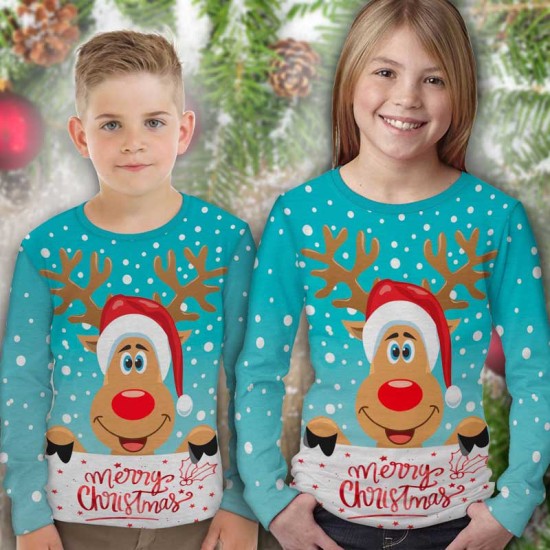 Детска блуза с коледни мотиви Christmas